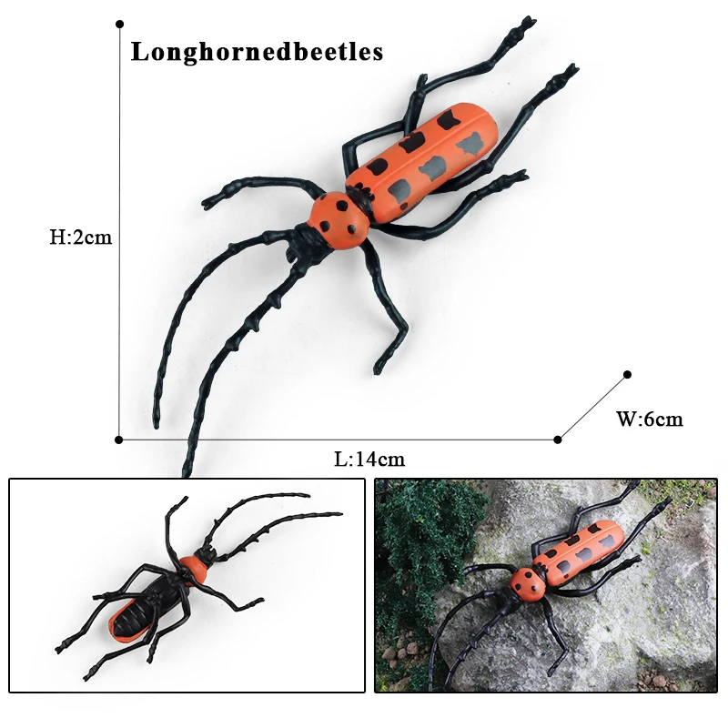 Oenux Simulation Libelle Heuschrecke Tausendfüßler Wildes Insekt Tiere Modell Actionfiguren Miniatur Bildung Sammlung Kinderspielzeug – Detail 13