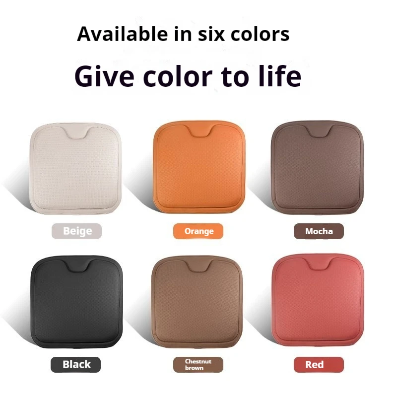 Non-slip Support Pad High Rebound Sponge Seat Cover Breathable Car Seat Cushion Luxury Leather For Audi BMW Mercedes