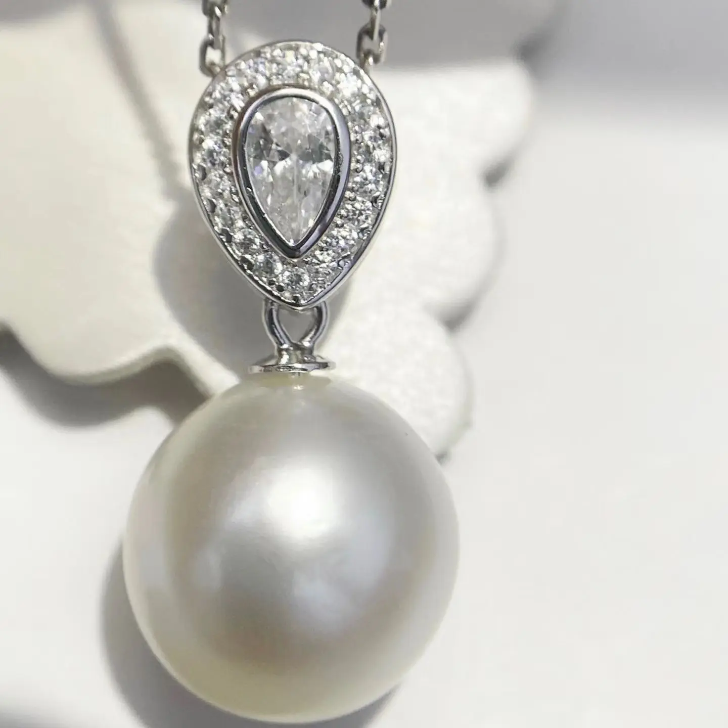 Wholesale S925 Sterling Silver Pendant Mount Base Mountings Findings Parts Fittings Accessories for 11-12mm Pearls 10pcs/lot