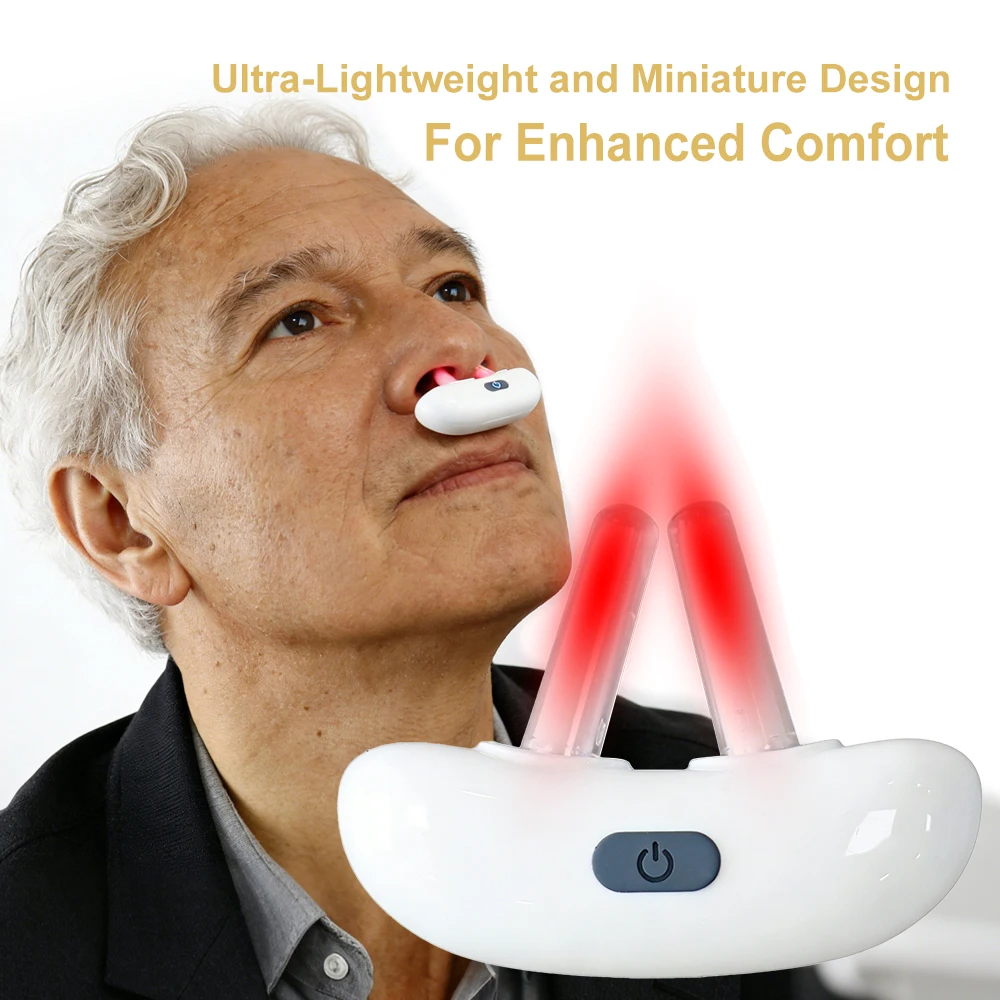 

Portable Smart Nasal Phototherapy Device Infrared Therapy Nasal Device for Chronic Rhinitis Itchy Runny Nose Care Runny Sneeze