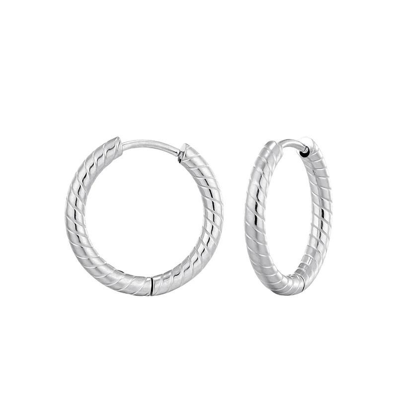 2 stücke Mode Edelstahl Hoop Ohrringe Für Frauen Männer Gold Silber Farbe Tiny Knorpel Piercing Trendy Weibliche Hoops Schmuck – Detail 10