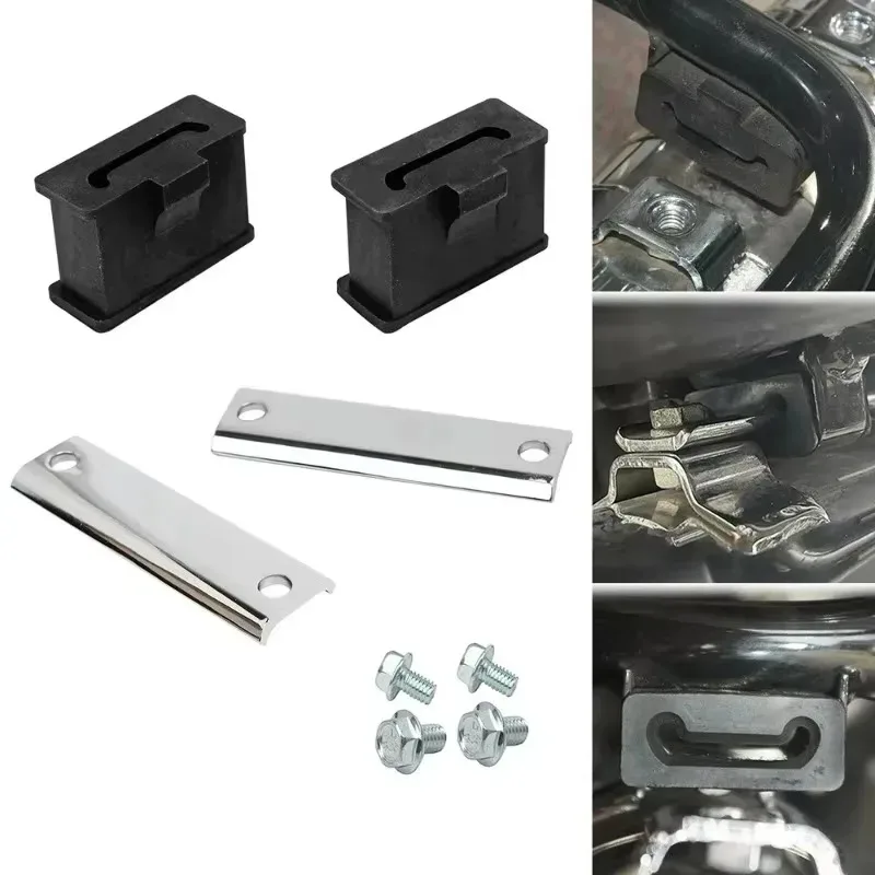 

For Motorcycle Chrome Muffler Hanger Bracket Kit for Touring 1985-2021 2020 2019