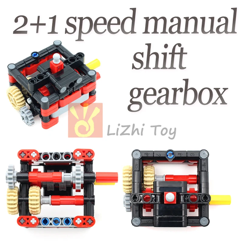 MOC-Kit de transmisión de caja de cambios de velocidad de Motor de alta tecnología, modelo técnico DIY, Motor L 99299 funciones de potencia, bloques de construcción