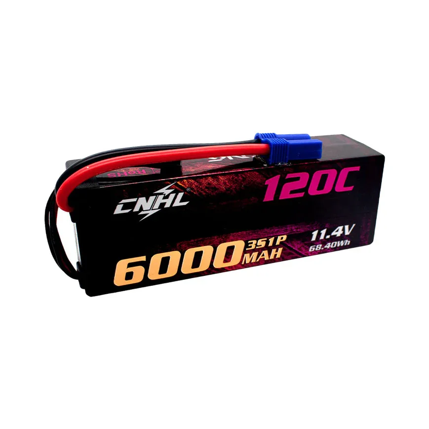 バッテリー6000mah,7.6v,11.4v,120c用ハードケース,車,ボート,トラック用のプラグ付き,15.2 s,3s,4s