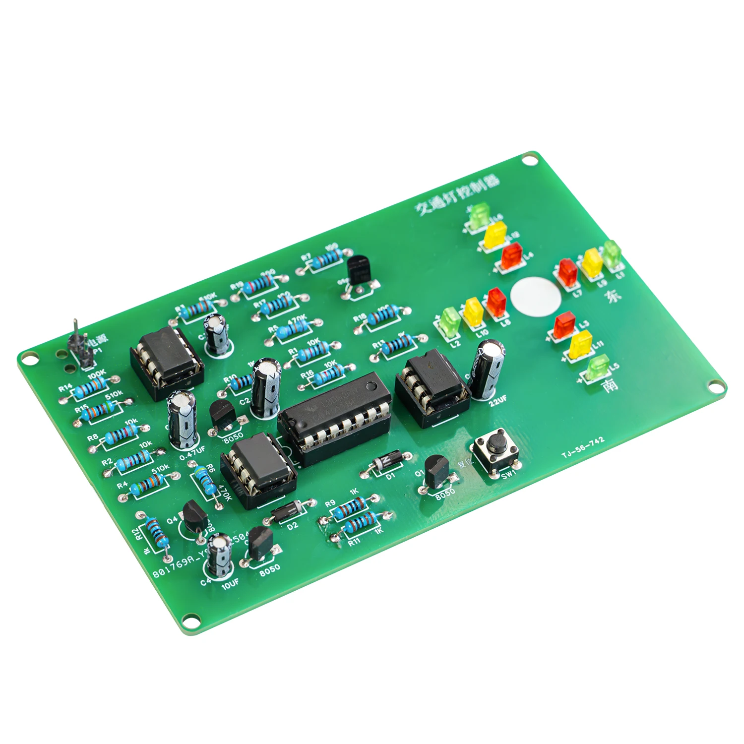 Traffic Light Controller Kit Electronic Circuit DIY Soldering Project for Teaching Training and Solder Practice (STEM Education)