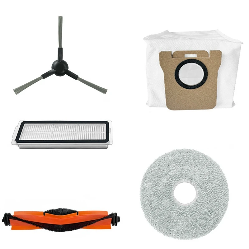 JDZD-For Xiaomi M30 D102 قطع غيار المكنسة الكهربائية الجانب الرئيسي فرشاة ممسحة الوسادة القماش أكياس الغبار فلتر Hepa استبدال أجزاء