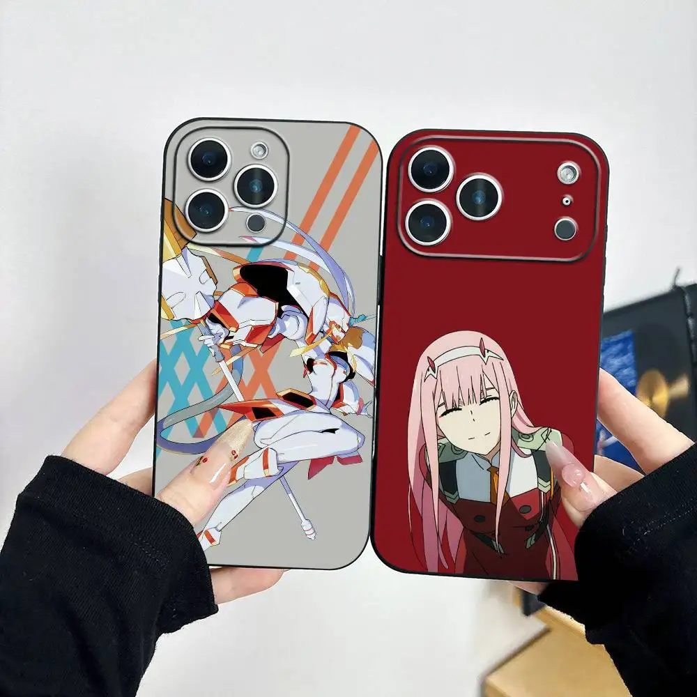 

Anime D-Darling in the D-FranXX 02 Phone Case For iPhone 17, 16,15,14,13,12,11 Plus,Pro Max, Others Soft Black Cover
