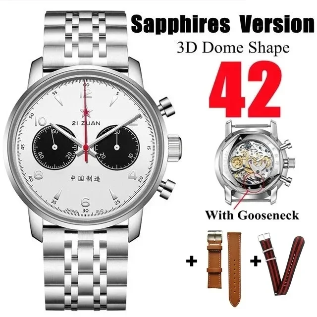 SEAKOSS 1963 Mechanical Watch 42mm Sapphire Glass Stainless Steel