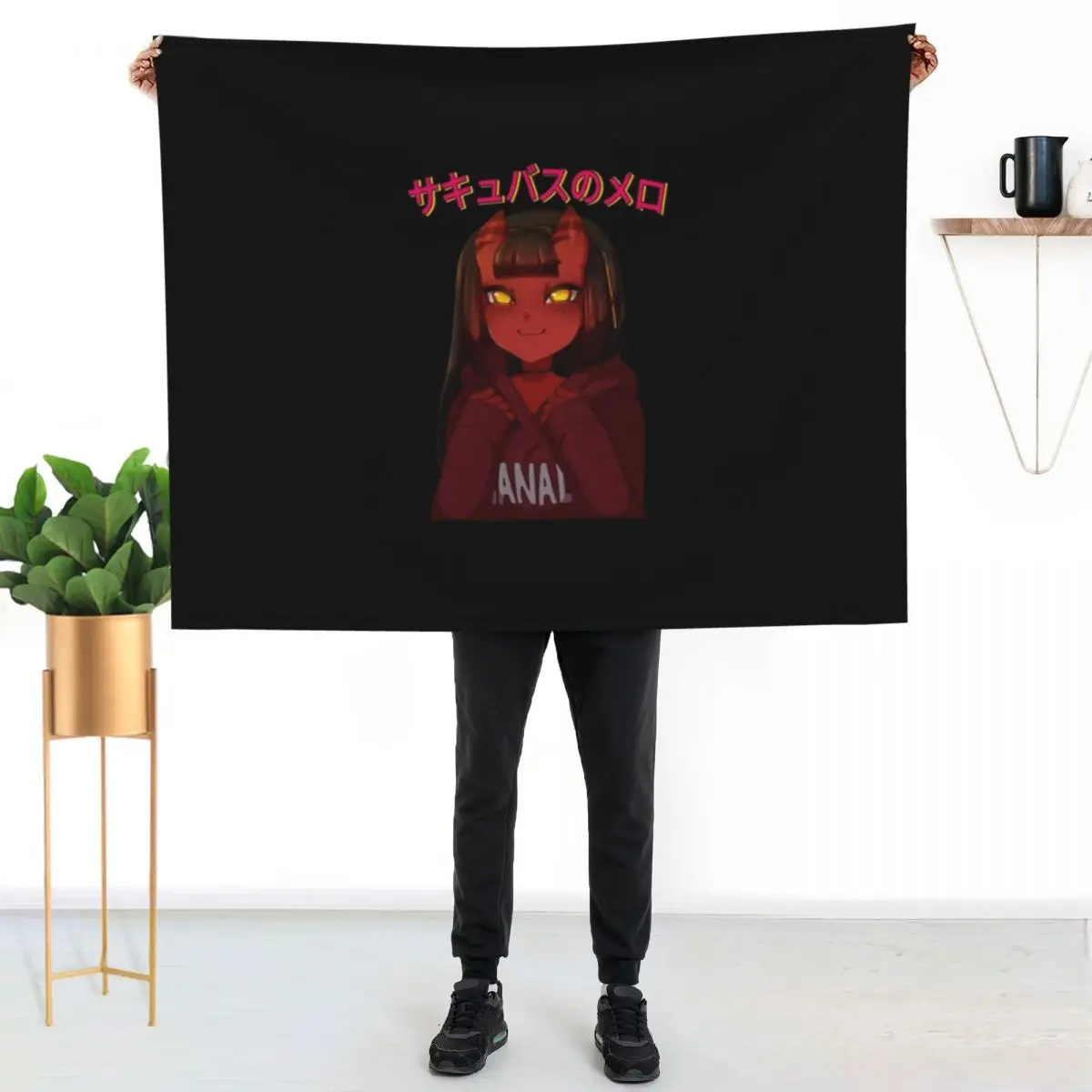 

Meru The Succubus Throw Blanket Faux Fur Soft Warm Blanket for Bed