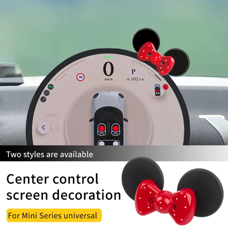 

Car Dashboard Cute Bow-knot Styling Decoration For MINI COOPER F56 F55 F60 R56 R60 U25 Car Central Control Accessories