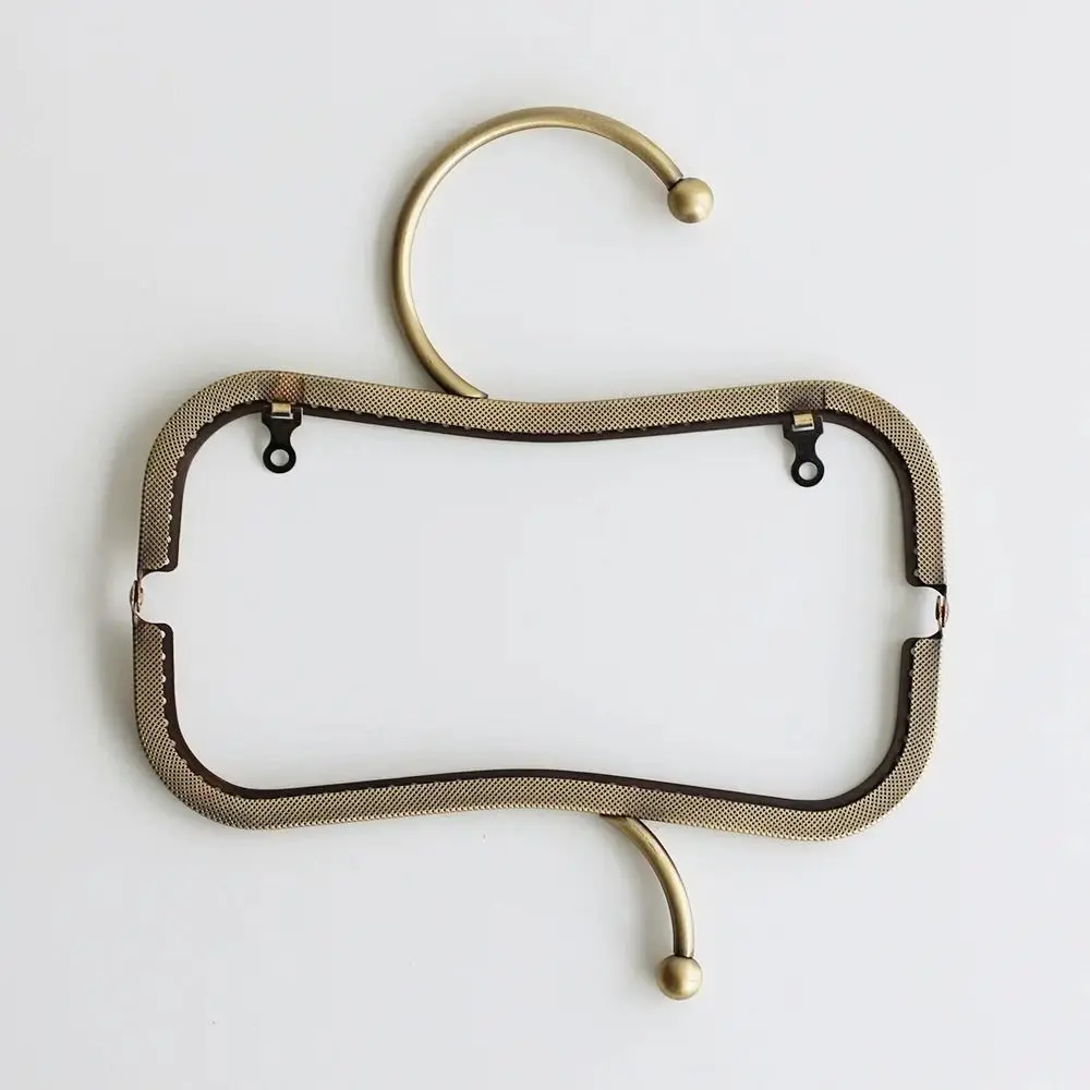 Purse Clasp Frame Bag Kiss Clasp Lock Metal Purse Frame for DIY Craft Purse Bag Making 22CM