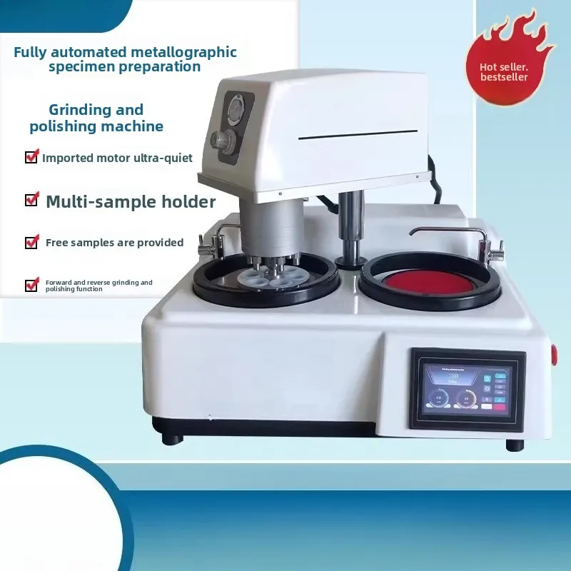 Automatic Metallographic Grinder Polisher, Inlay Machine, Cutter & Metallographic Analysis Microscope for Lab & Manufacturer