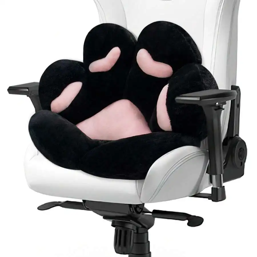 Ultra-Soft Cat Paw Floor Cushion Chair - Compact Lounge Seat For Gamers And Home Office - Cozy 28x24 Inch Plush Pillow For Dorm