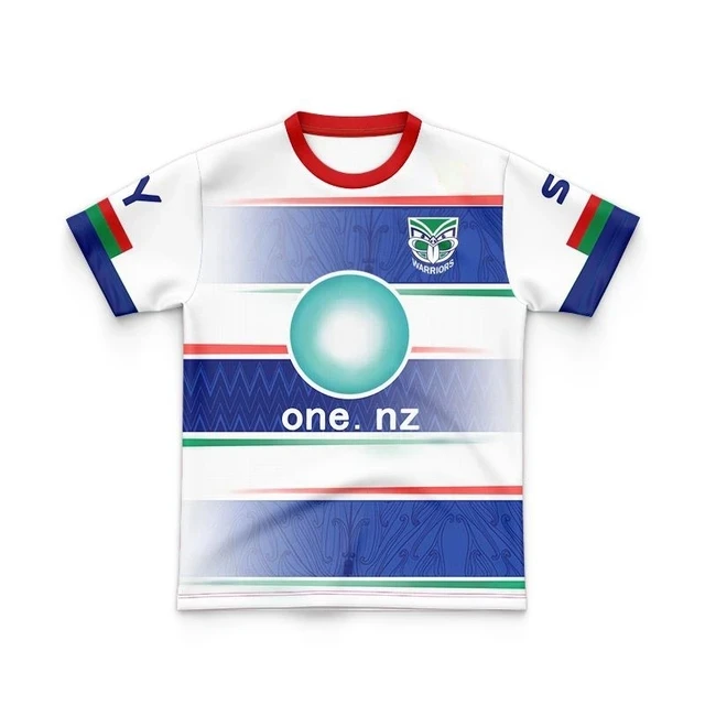 2023 2024 New Zealand Warriors Kids Home Away Native Tradycyjna koszulka treningowa do rugby Rozmiar: 16-26