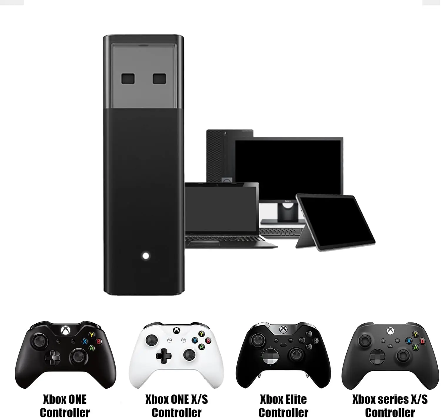 محول USB لاسلكي لجهاز Xbox One S X Elite Windows PC استقبال 1st أو 2nd وحدة تحكم الألعاب عصا التحكم ملحقات وحدة التحكم في الألعاب