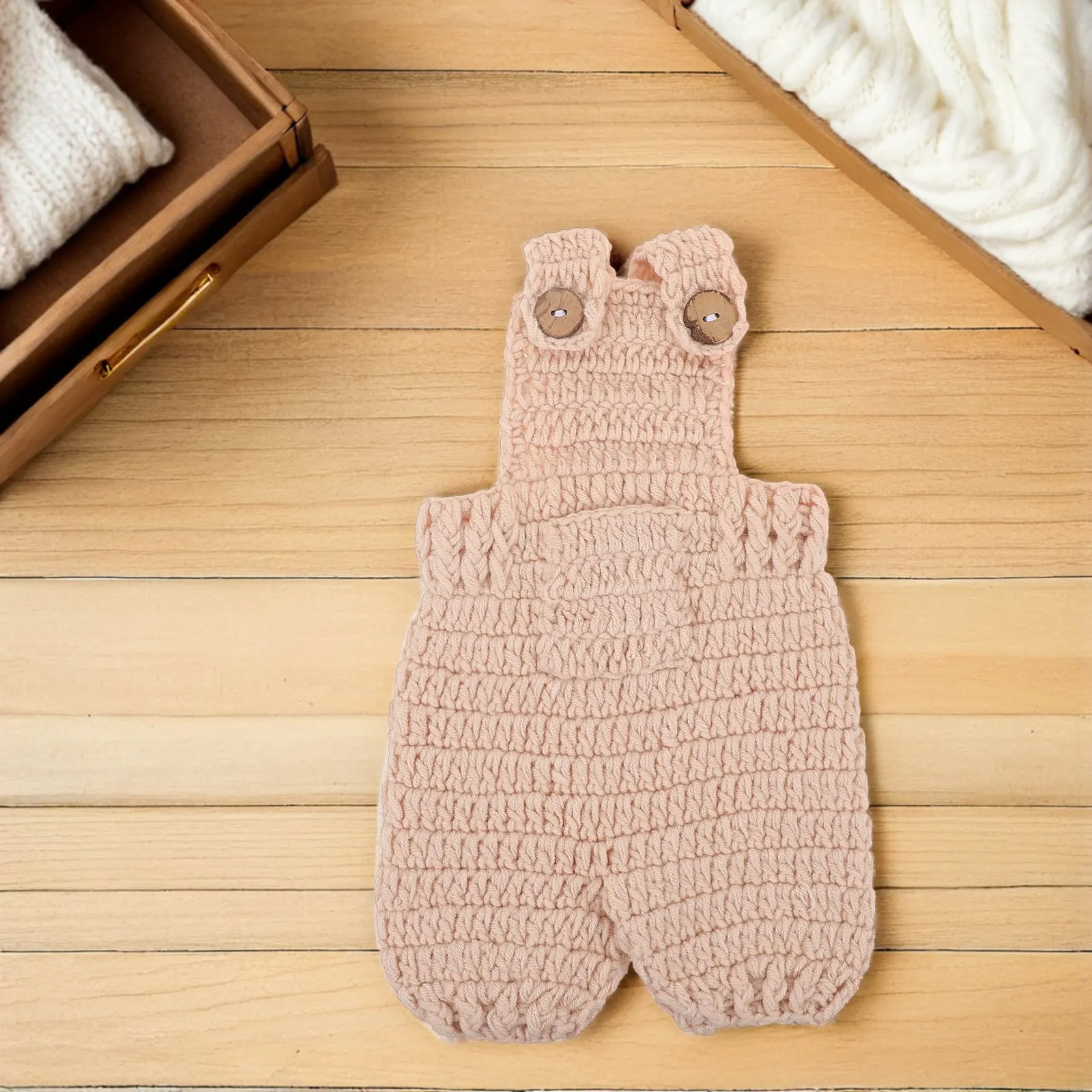 1 Set de Atuendo de Ganchillo para Recién Nacido, Conjunto de Fotografía de Bebé con Diseño de Conejo y Zanahoria, Pelele Ajustable de Hilo Suave para Fotografía