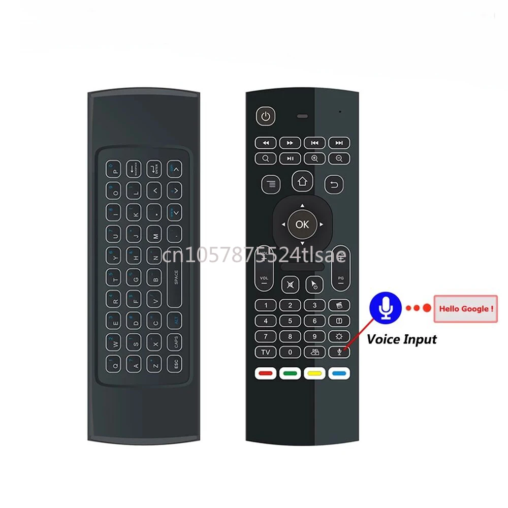 

MX3 Germany Switzerland Voice Backlight Polish Air Mouse Infrared 2.4g RF Swedish Remote Control UK Netherlands Android TV Box