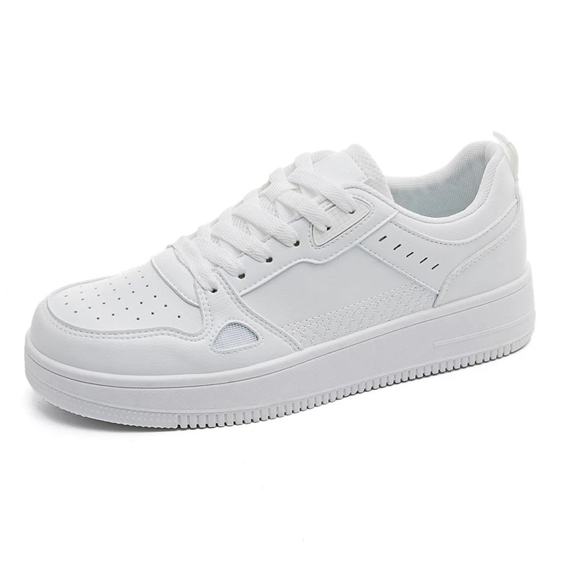 

White shoes breathable women's flat shoes 2025 new model