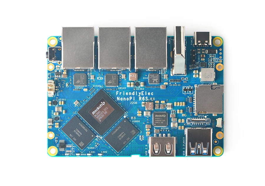 Imagem -05 - Placa de Desenvolvimento Amigável Nanopi R6s Rk3588s Dual 2.5g Gigabit Porta de Rede 8g32gb Cálculo de Borda 8k60p