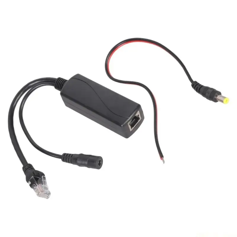M5TD POE Power Upgrades PoE Splitter, RJ45 Port 52V/48V Output, Accepts 9 24V DC5.5x2.1mm, for Seamlessly Connectivity