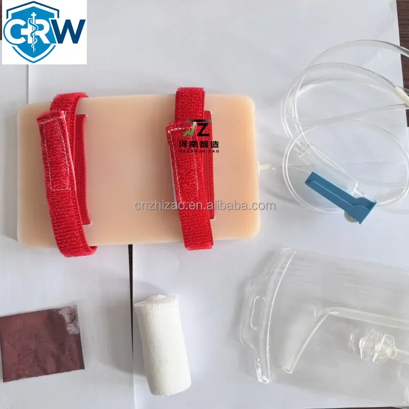 CRW Bestselling PVC Trauma Simulated Wound Practice Module for Nurse Training & Schools Featuring Hemostasis & First-Aid
