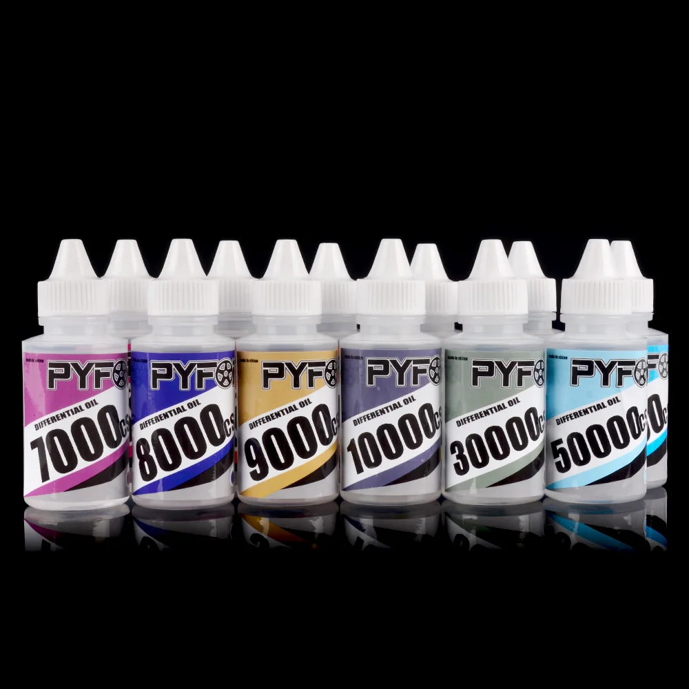 زيت PYFORE التفاضلي 60 مللي 1000CS 2000CS 3000CS 5000CS 6000CS 8000CS 9000CS 10000CS لطراز RC شاحنة عربات التي تجرها الدواب الزاحفة