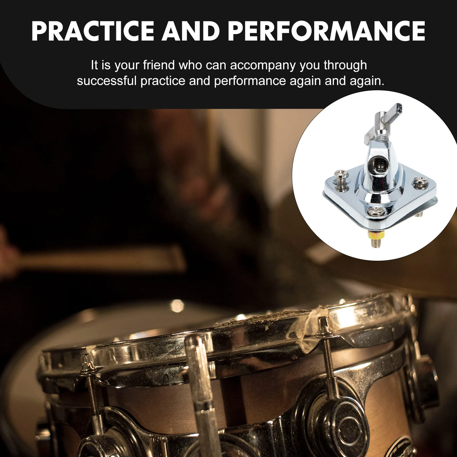 

Low Drum Leg Base Sturdy Alloy Material Small Size Convenient Storage Easy Cleaning Replacement Parts Bass Drum Supply