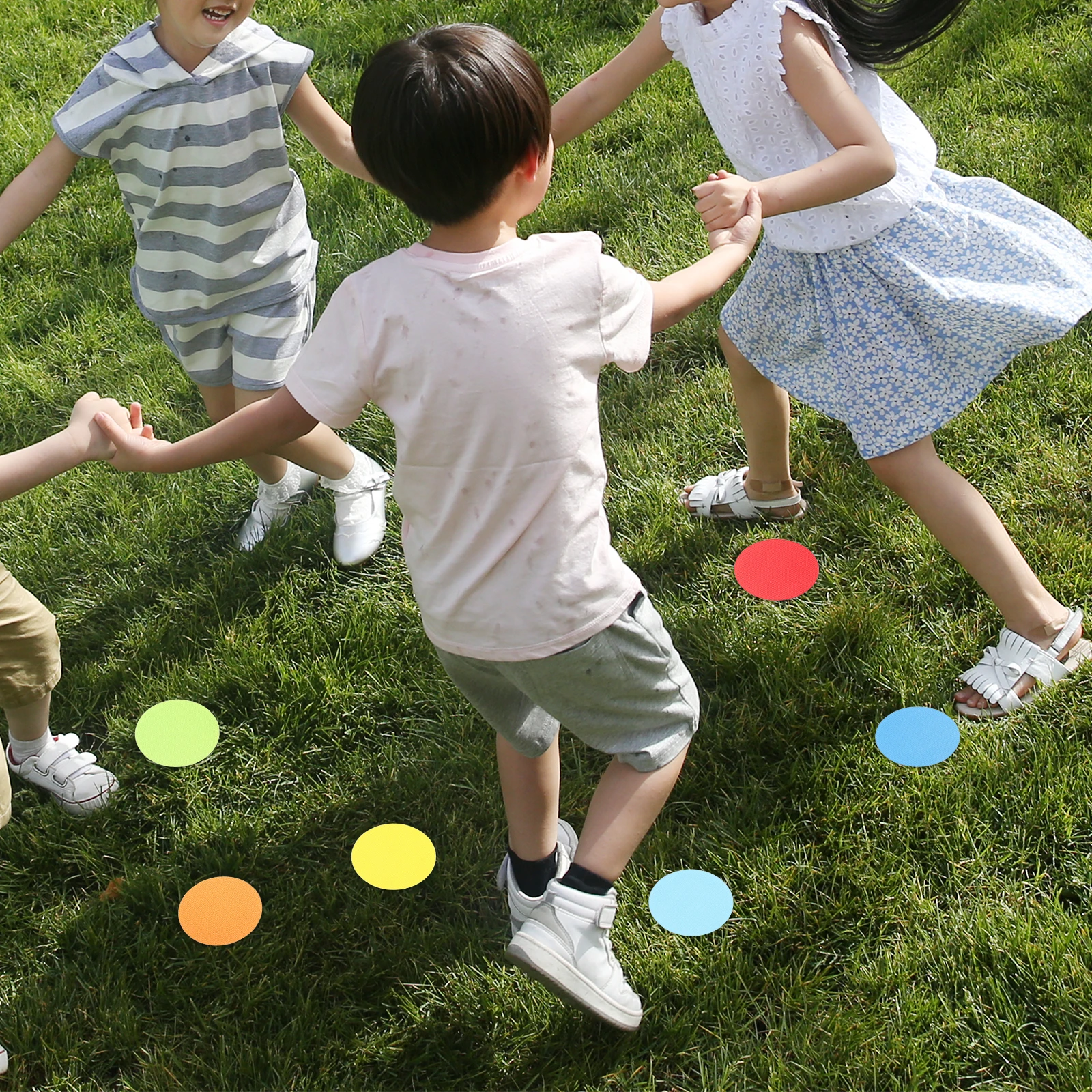 

36pcs Children's Training Positioning Stickers Reusable Floor Dots Classroom Spot Markers Multicolor Adhesive for Preschool