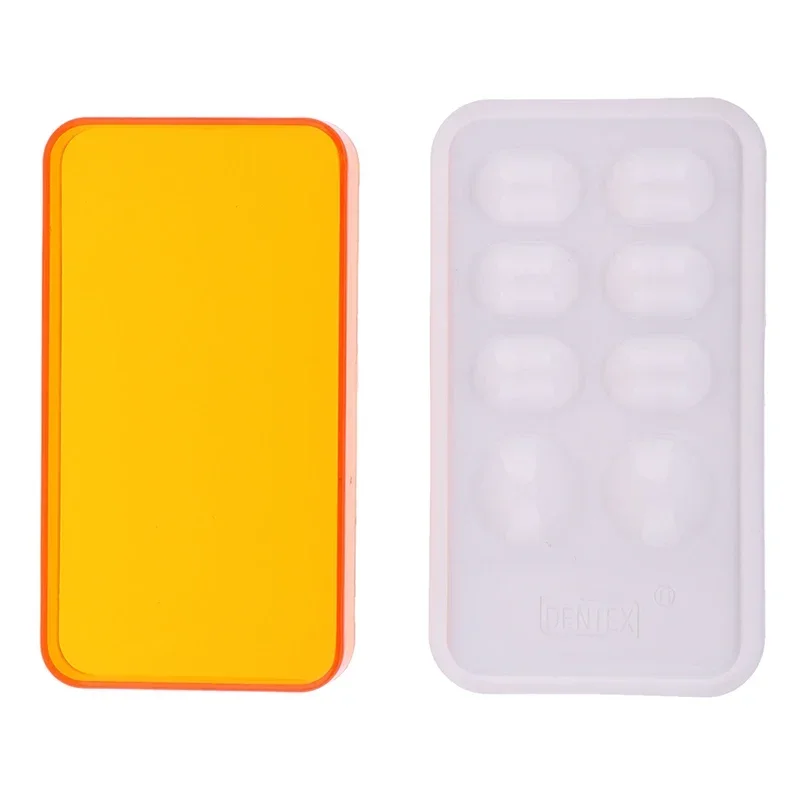 

3/5Pcs Dental Tools Dentistry Box Resin Mixing Watering Moisturizing Plate with Cover 8 Slot Palette Lab Equipment