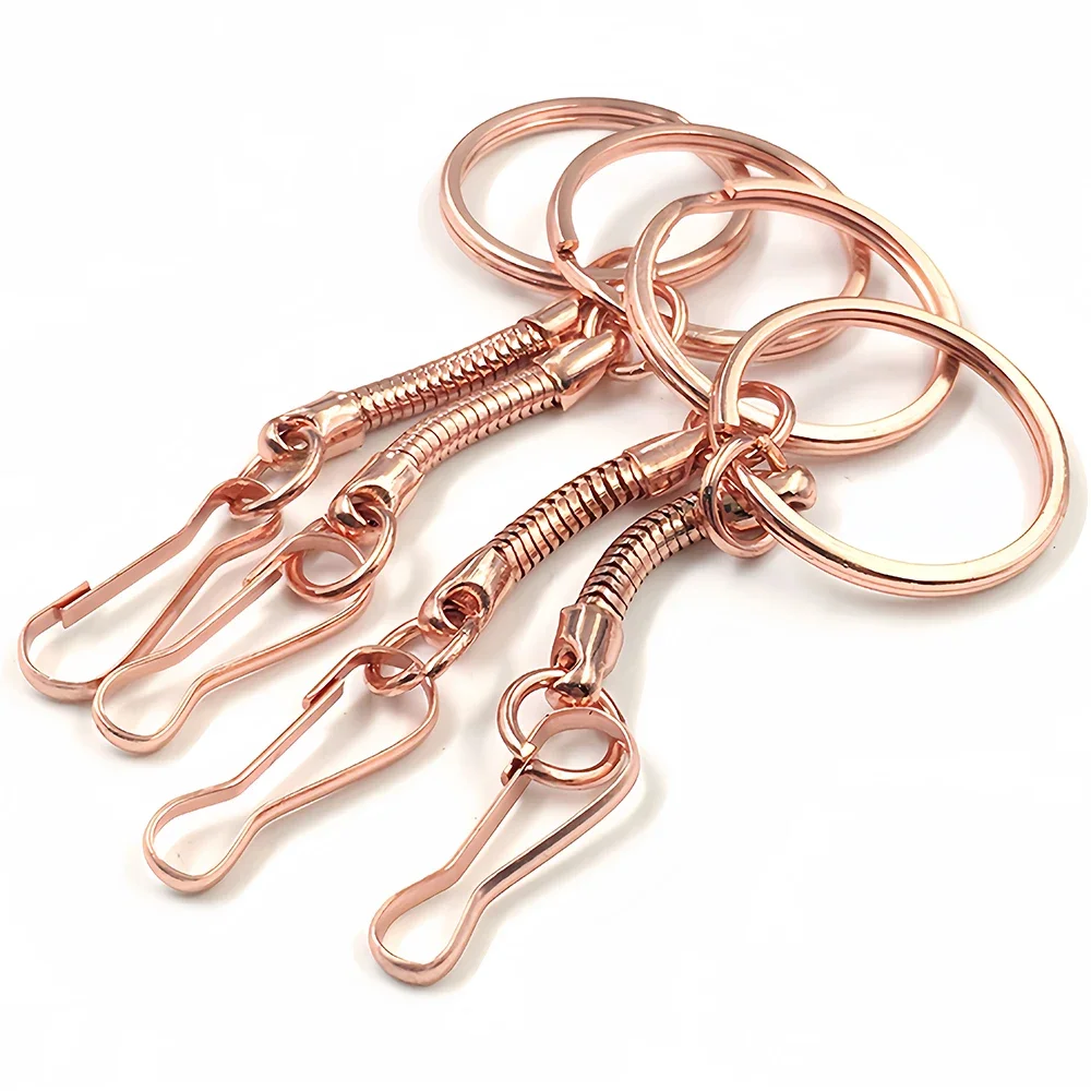 5/10Pcs Zinc Alloy Keyring Hanging Keychain Snake Bone Gourd Buckle Hook for Jewelry Making Finding DIY Key Chains Accessories