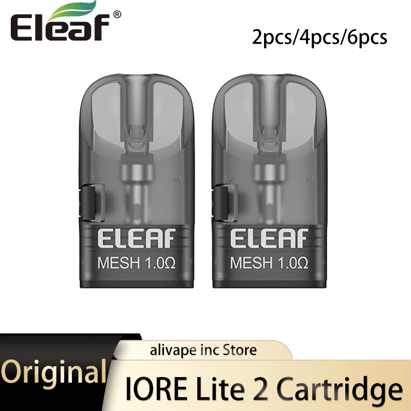 2-10 قطعة/الحزمة الأصلي Eleaf IORE لايت 2 جراب خرطوشة 2 مللي مع 1.0ohm شبكة لفائف ل E السجائر Eleaf IORE لايت 2 عدة Vape #1