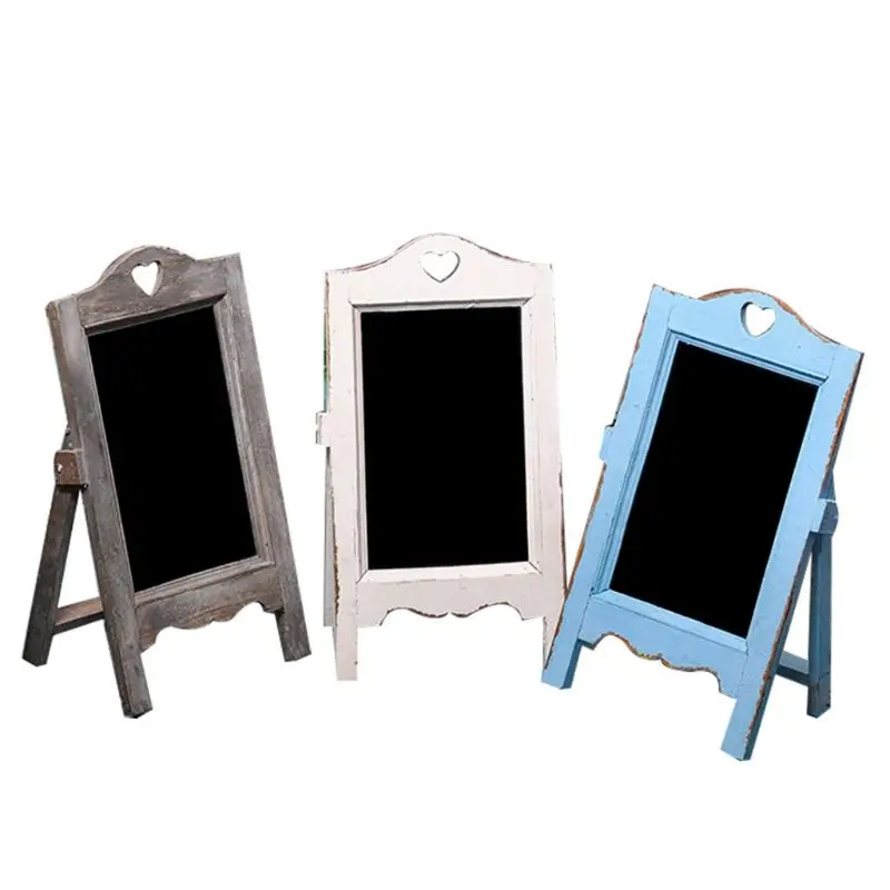 

Wooden Desktop Memo Message Blackboard Scaffolding Chalkboard Easel Restaurant Cafe Writing Boards