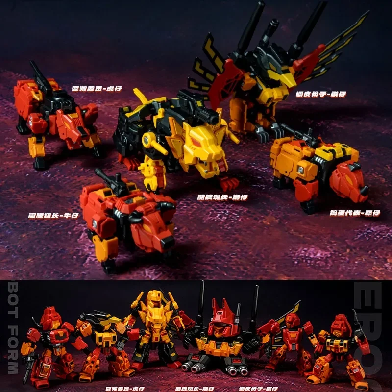 MINI-FEROCY Laser Cat JGM-SKP01 Transformação Brinquedo Predaking Combinação Modelo Forma de Besta Transformação Forma de Robô