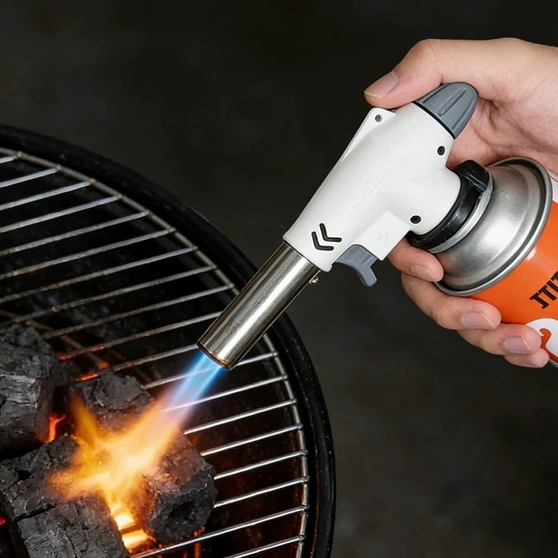 Butane Gas Welding Torch High Temperature Flame Spray Outdoor BBQ Kitchen Heating Soldering Repair Tools Bakeware
