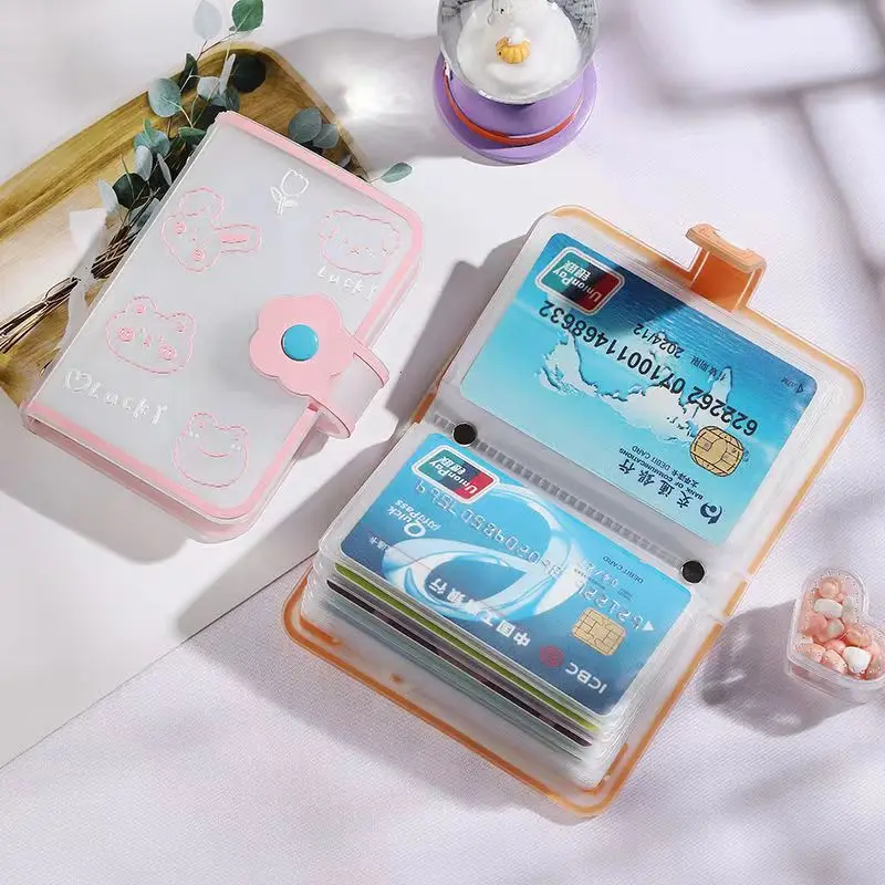 Mini Photo Album 20 Pockets 3 Inch Instax Album PVC Photocard Holder Women ID Credit Card Holder Binder