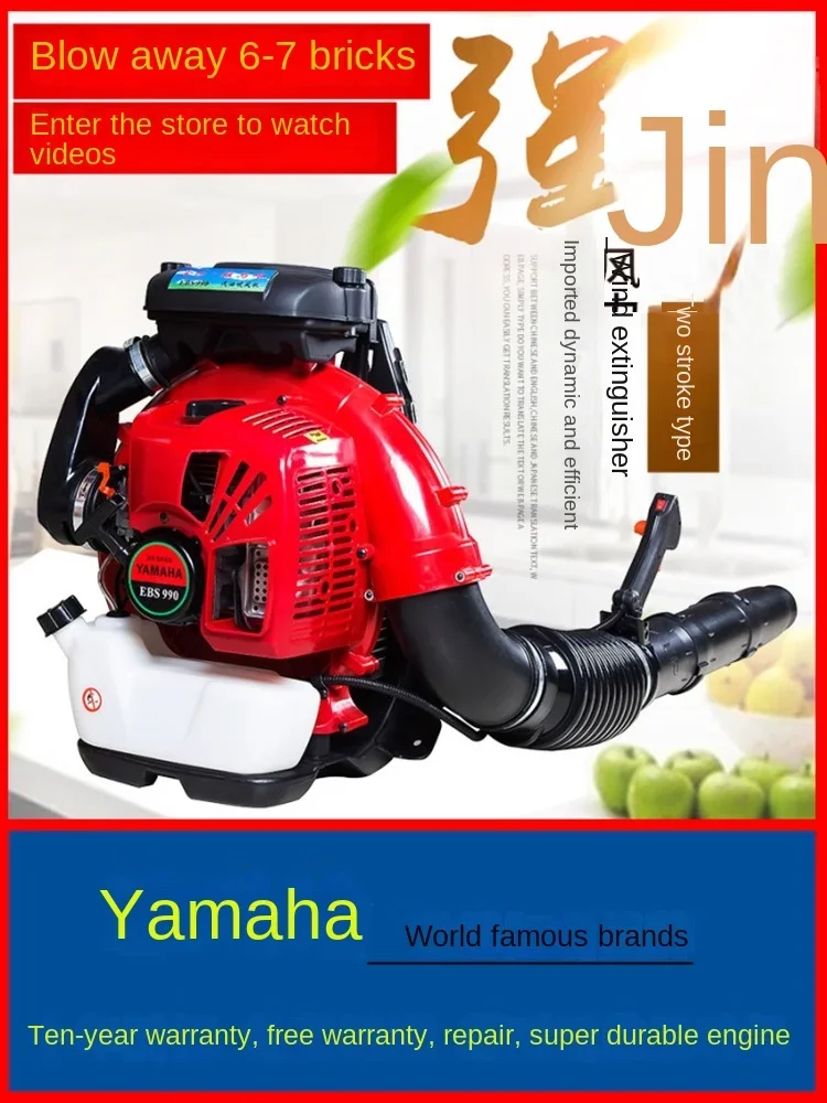 High power gasoline hair dryer backpack four stroke road leaf cleaning and grass blowing greenhouse snow blower