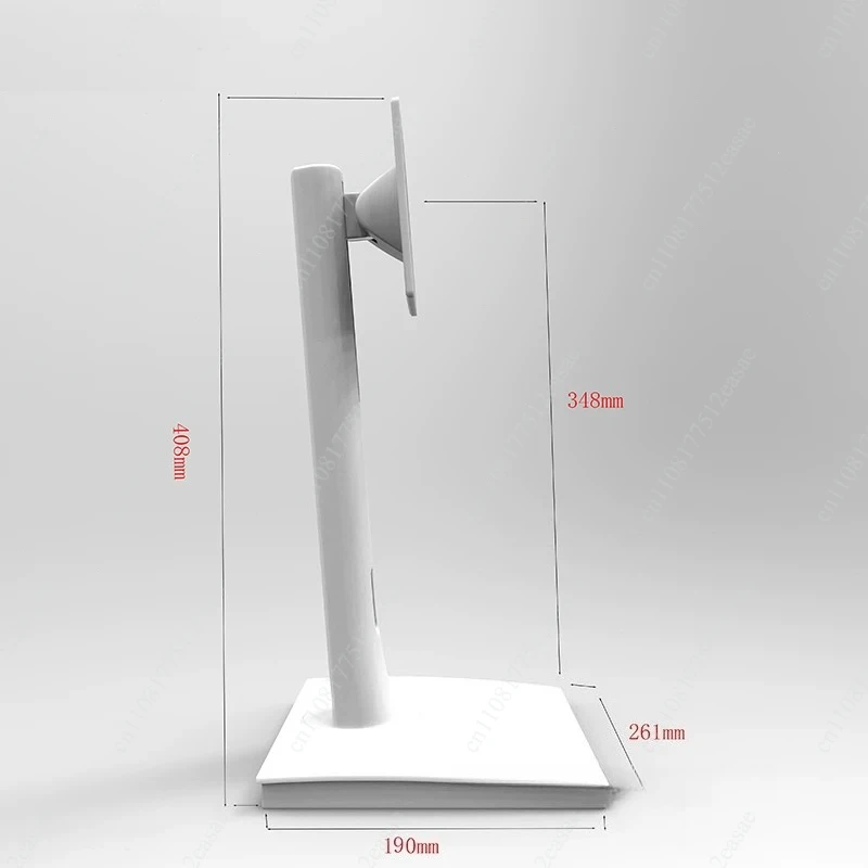 White Aluminum Monitor Stand Base, Universal Height Adjustable Swivel for 24-34 Inch LCD Screen Desk Mount