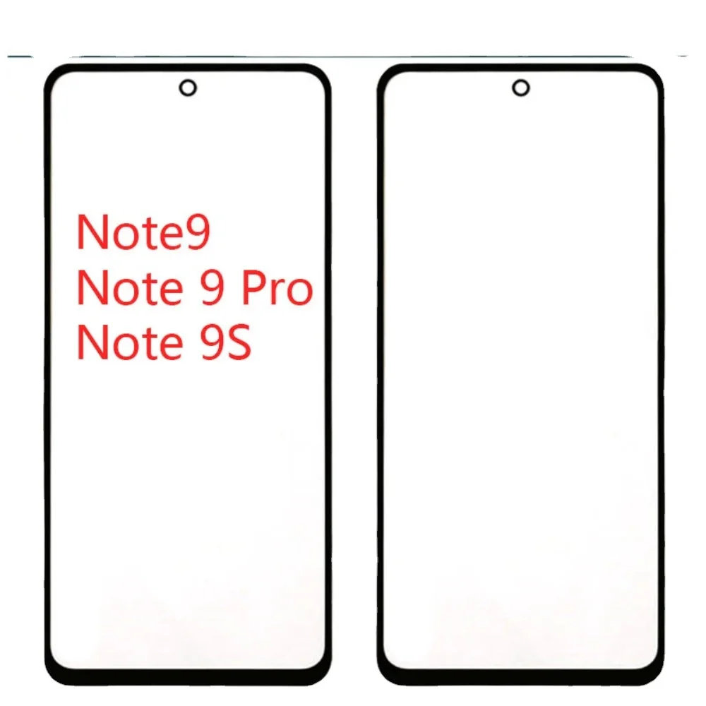 New For Xiaomi Redmi Note 9S / Note 9 Pro Touch Screen LCD Front Outer Glass Panel Lens Note9 Touchscreen Glass Cover Replace