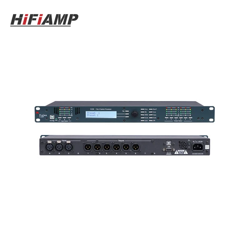 

HiFiAMP 3.6SP 110V/220V 3 Inputs and 6 Outputs Audio Processor Stage Performance Audio Effector for DriveRack