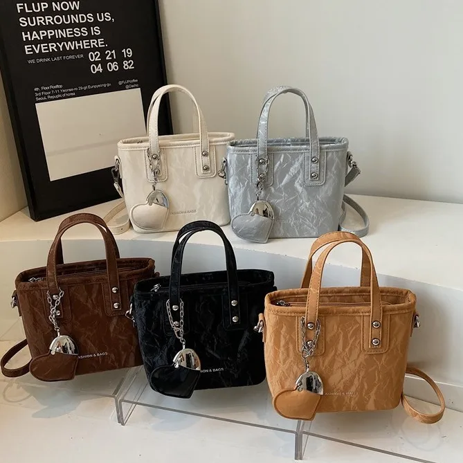 حقيبة كروس لوكس 2025، محفظة متعددة الاستخدامات بمقبض علوي للنساء، حقيبة كتف أنيقة، حقيبة بسيطة من النهار إلى الليل، حبال مزخرفة #4