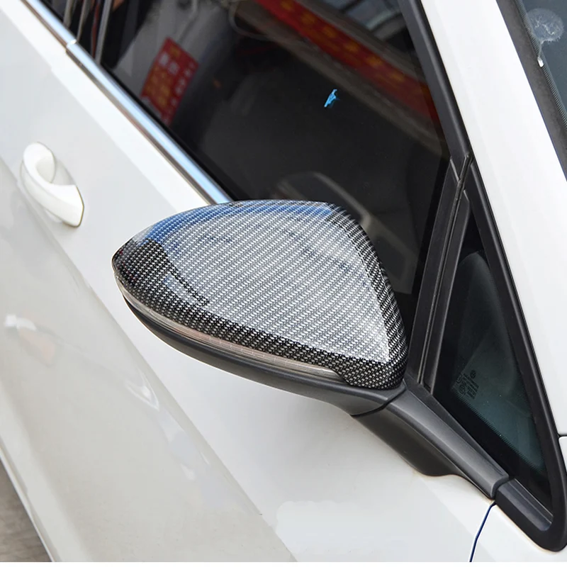 Side Rear View Mirror Cover Cap For VW Golf 7 MK7 7.5 GTI R GTE GTD For Touran 2013-2020 Replacement Mirror Case Car Accessories