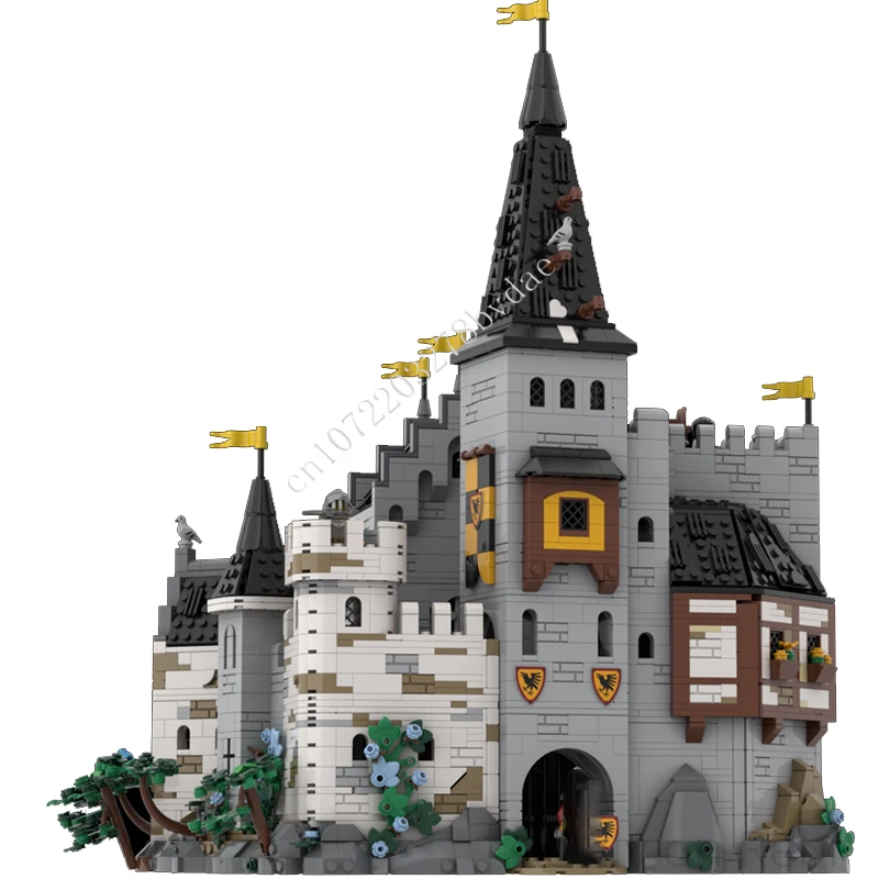 3990 قطعة MOC قلعة القرون الوسطى بنة نموذج عش كورفيدز الطوب الفني لتقوم بها بنفسك مجموعة تجميع لعب لهدايا عيد الطفل