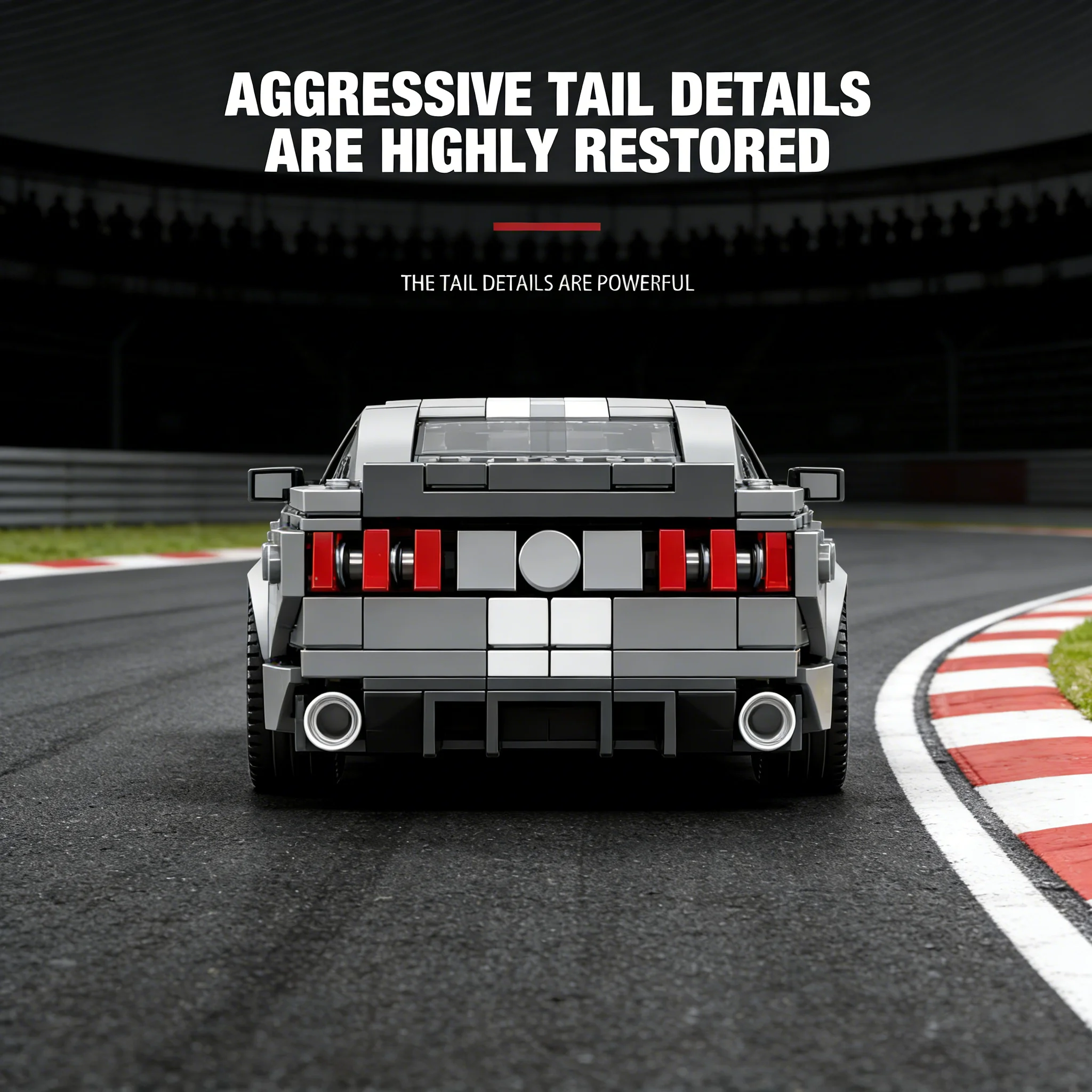 Zestaw technicznych klocków konstrukcyjnych GT500, klasyczny samochód wyścigowy w skali 1:24, zabawka do samodzielnego montażu, prezent urodzinowy dla chłopca.