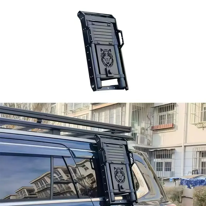 

Aluminum Alloy Off-road Vehicle Modification Parts Including Roof Luggage Rack, Ground-extendable and Retractable Ladder