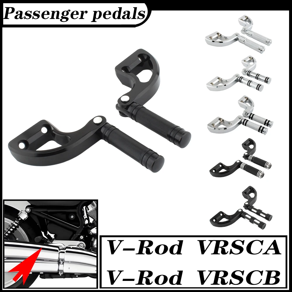 

FOR Harley V-Rod V ROD VRSCA VRSCB VRXSE VRSCSE VRSCSE2 2002-2006 Motorcycle Rear Passenger Footpegs Foot Pedal