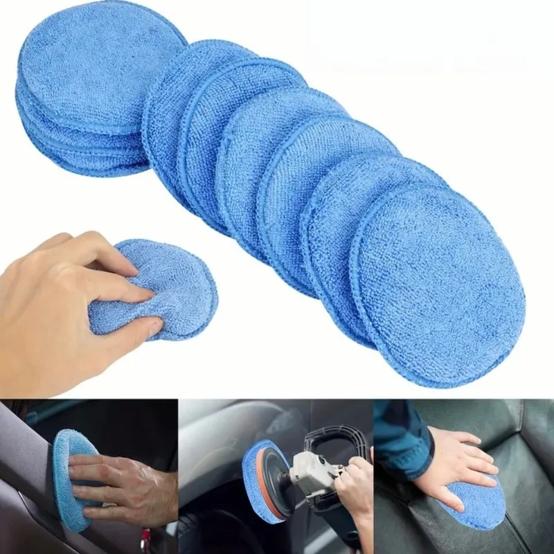 32 pcs Car Buffing Pads, Washable Reusable for Furniture Polishing, Gentle On Surfaces great for Car Auto Detailing