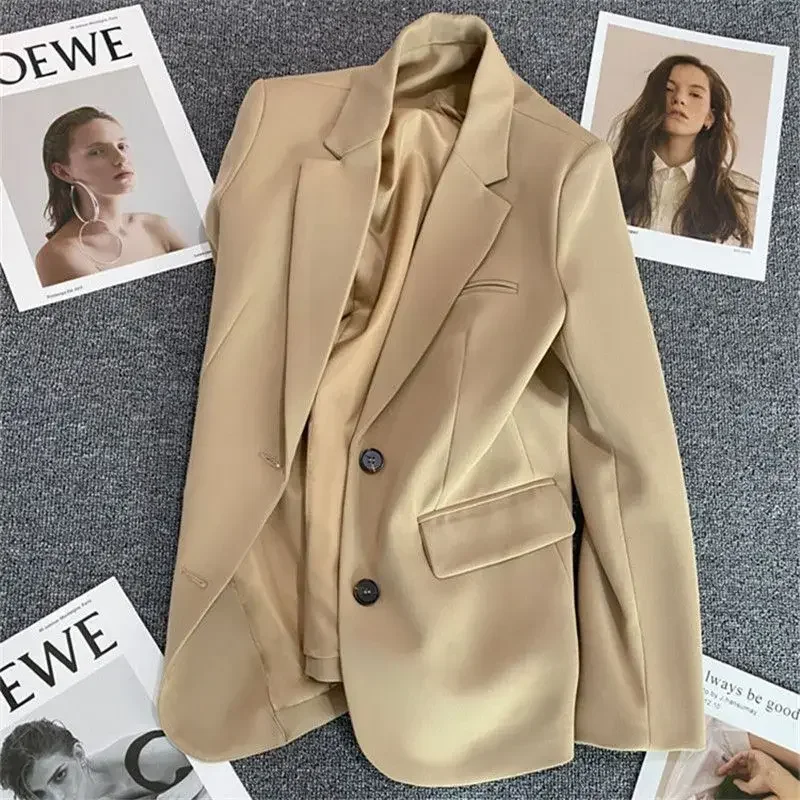 Oberbekleidung Frühling Herbst Weibliche Mäntel und Jacken Solide frauen Blazer Lose Trend 2025, Outdoor Neue In Elegante Jugend Mode