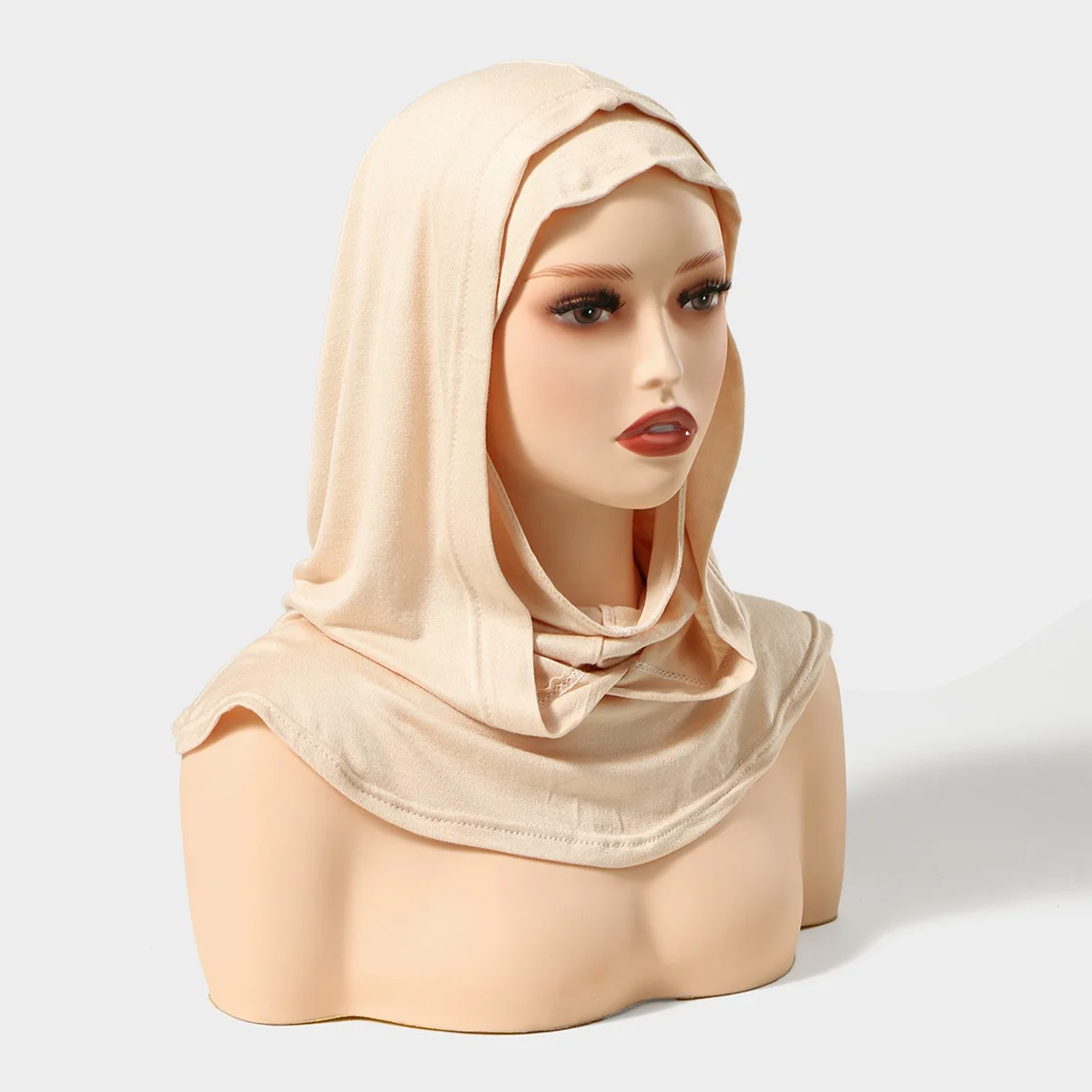 

New Jersey Hijab Women Muslim Instant Scarf Turban Stretch Bonnet Head Neck Cover Headwrap Islam Prayer Hijabs Amira Headscarf