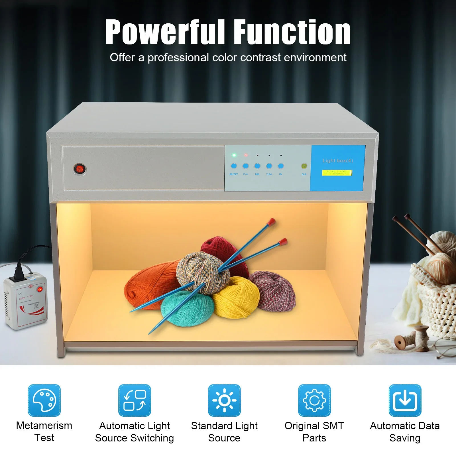 Color Assessment Box,4 Color Matching Cabinet,Industrial Color Matching
