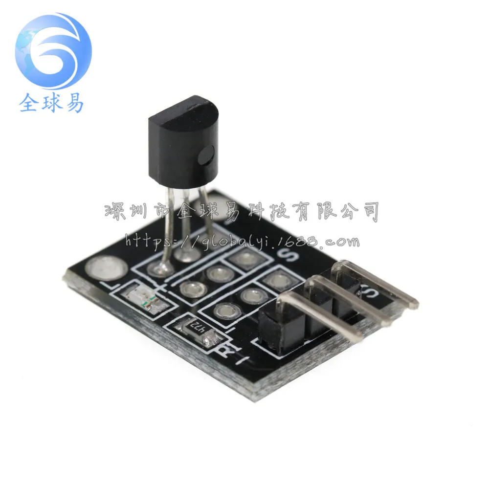 10pcs/lot Measurement Temperature Sensor Module DS18B20 Development Board KY-001